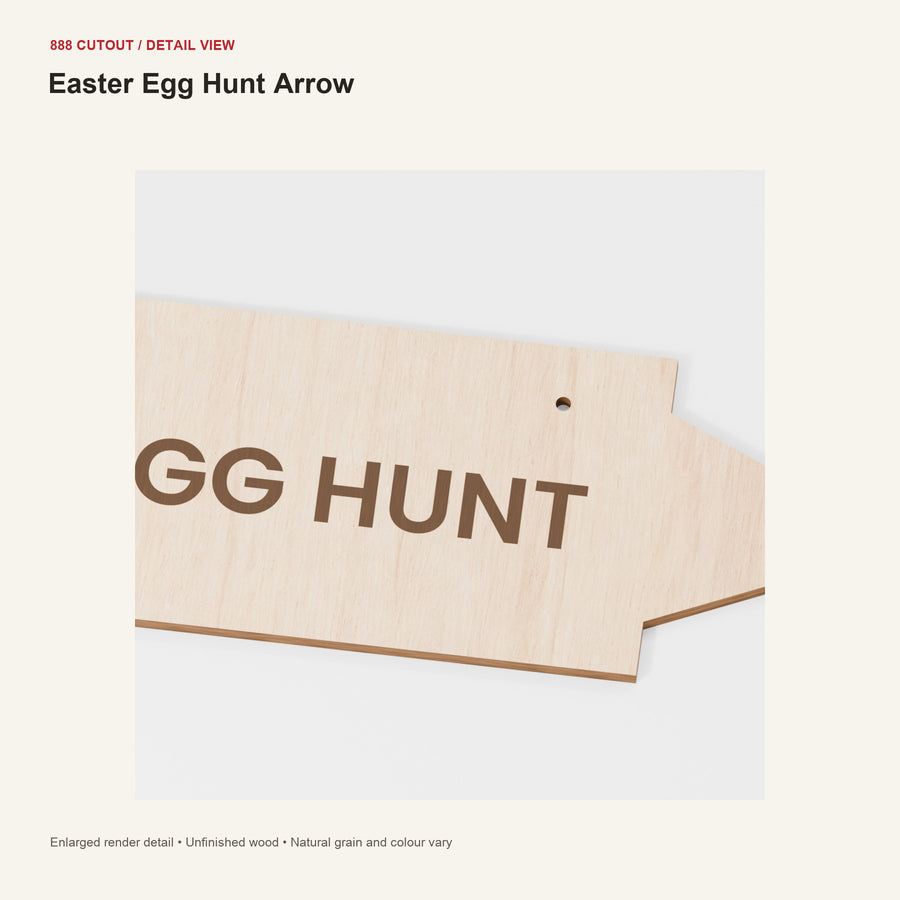 888 detail — Easter Egg Hunt Arrow — enlarged product visualisation