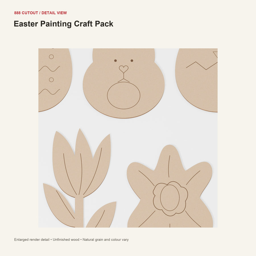 888 detail — Easter Painting Craft Pack — enlarged product visualisation
