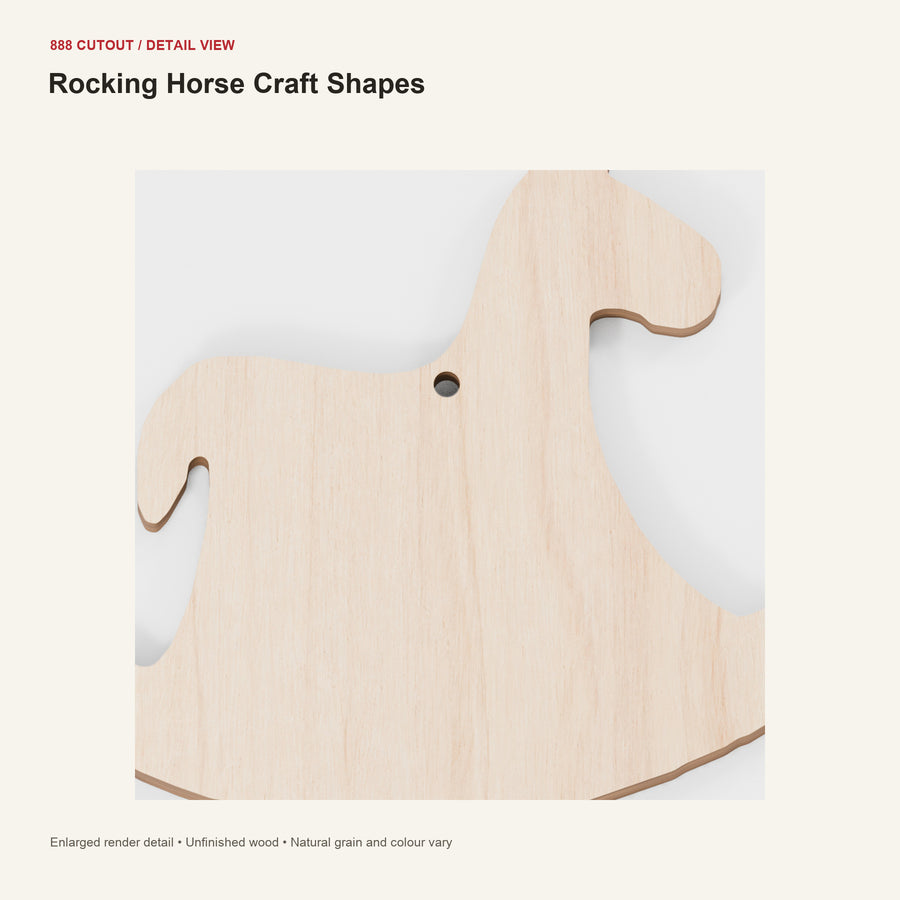 888 detail — Rocking Horse Craft Shapes — enlarged product visualisation