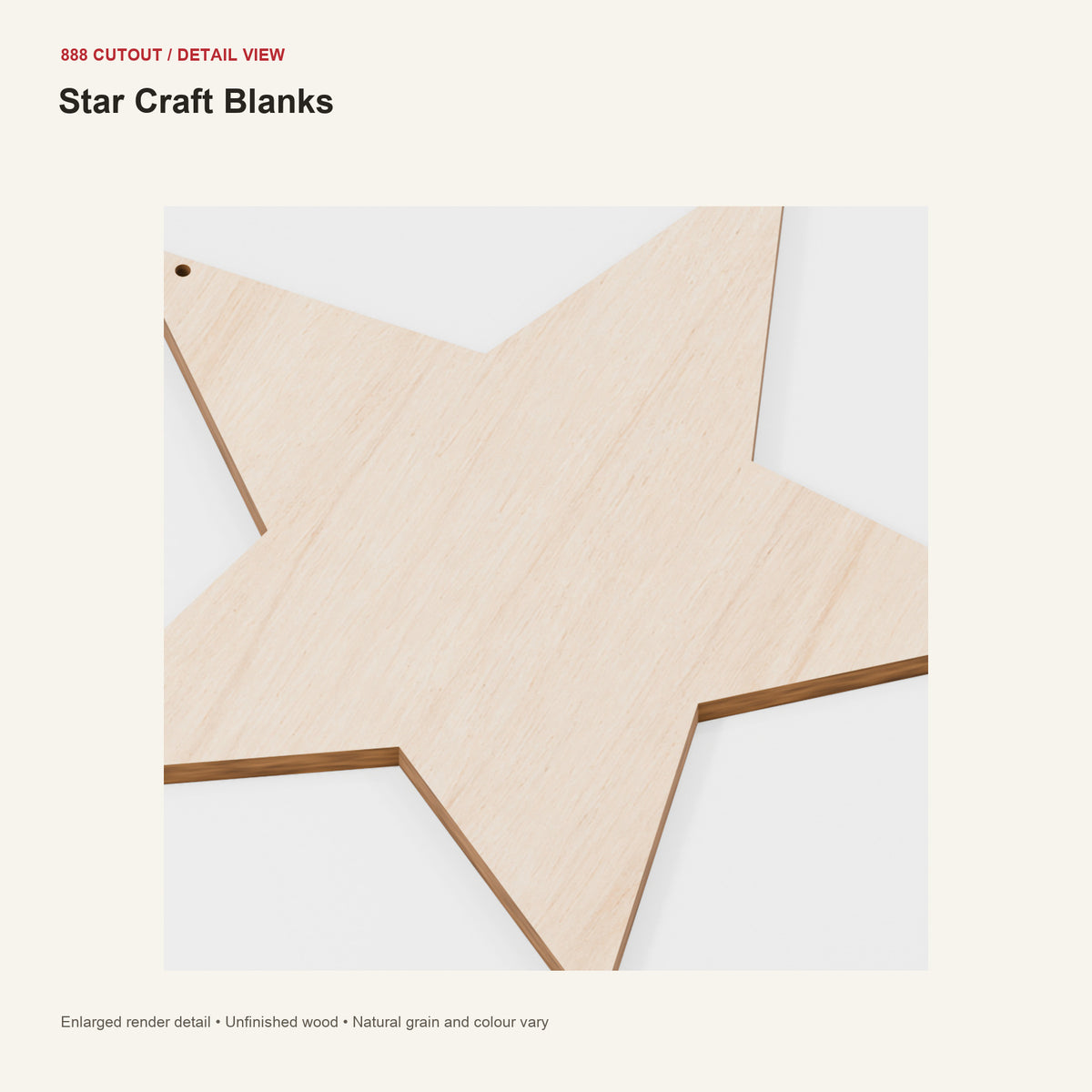888 detail — Star Craft Blanks — enlarged product visualisation