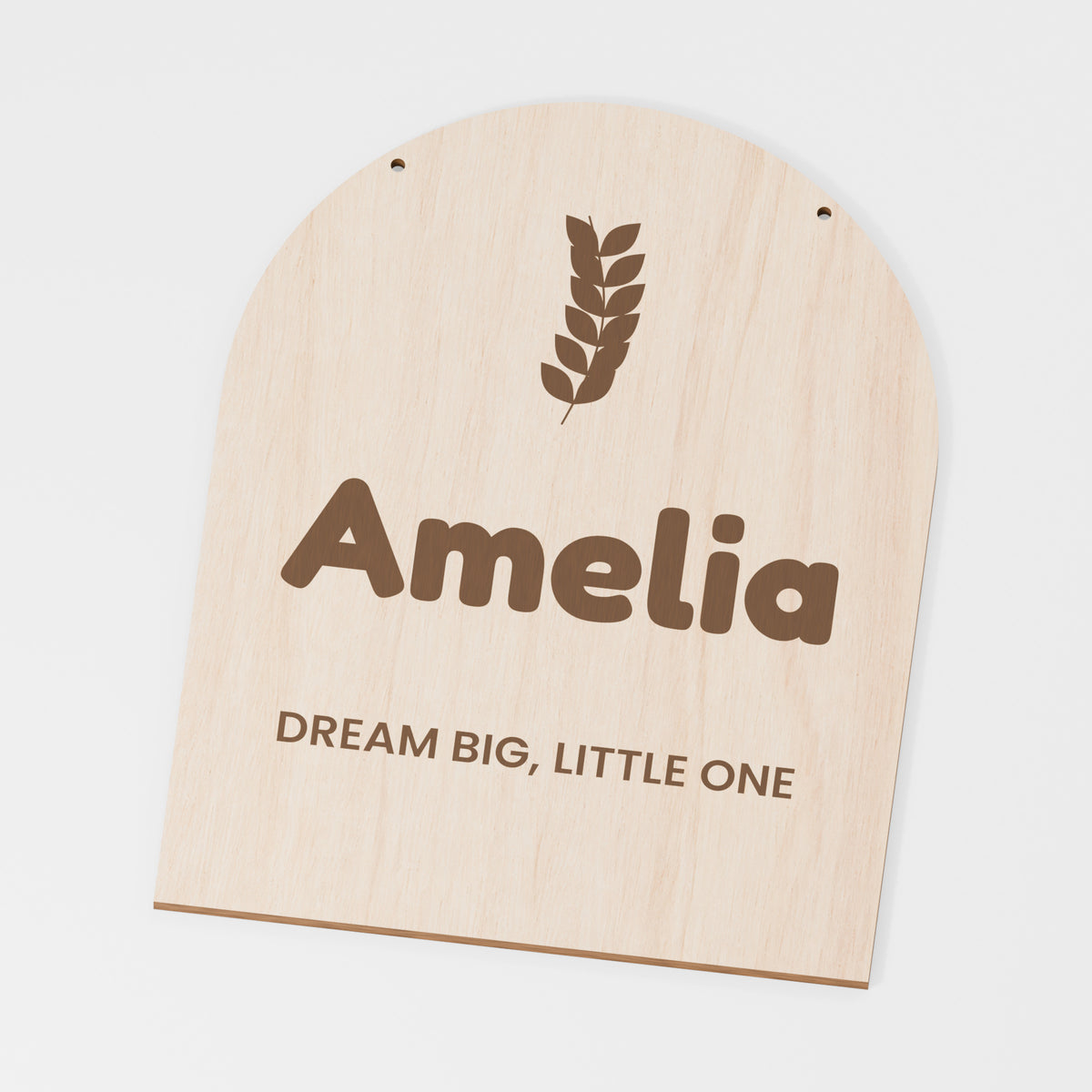 Nursery Name Arch — Plywood; product visualisation, base set shown for assortments