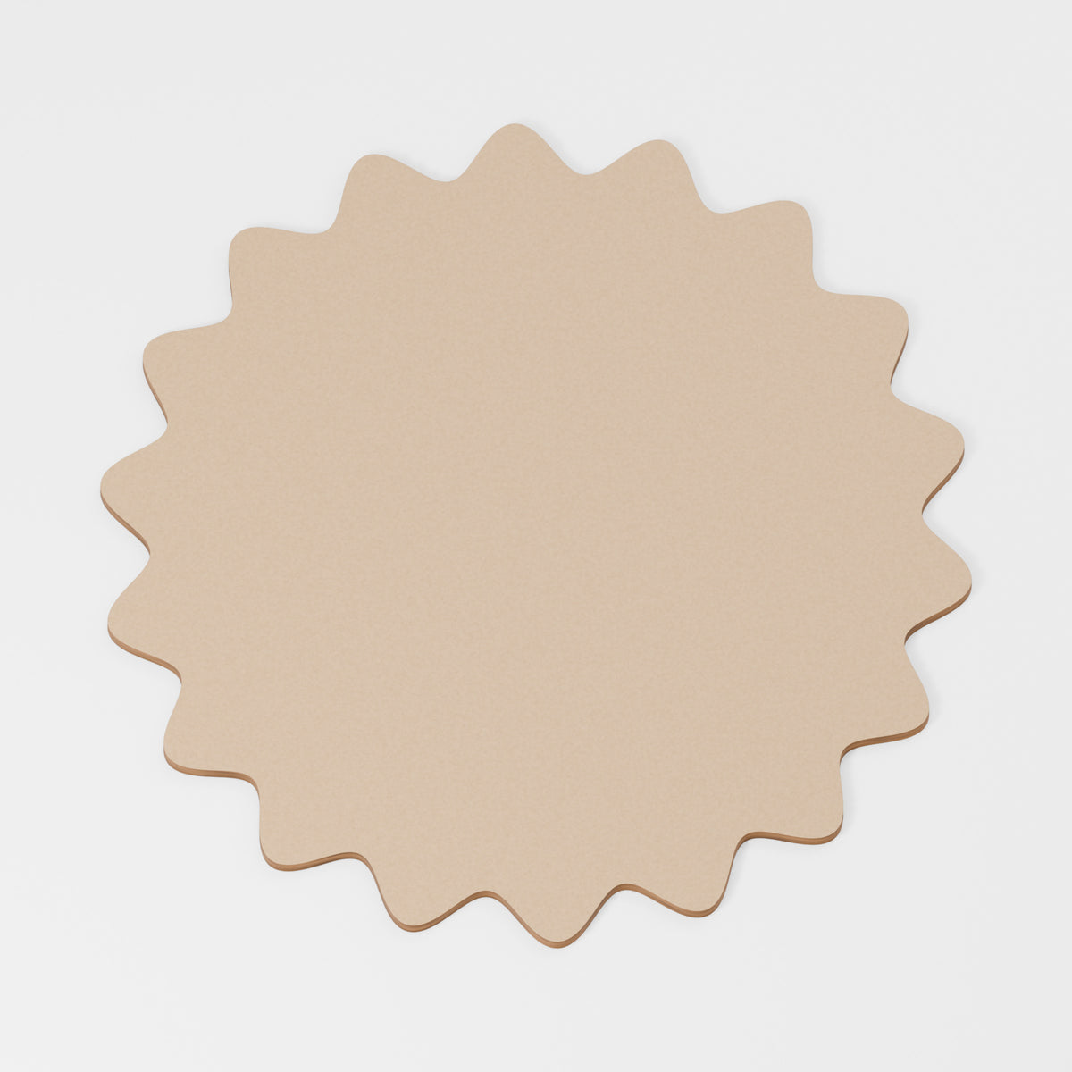 Scalloped Circle Blank — MDF; product visualisation, base set shown for assortments