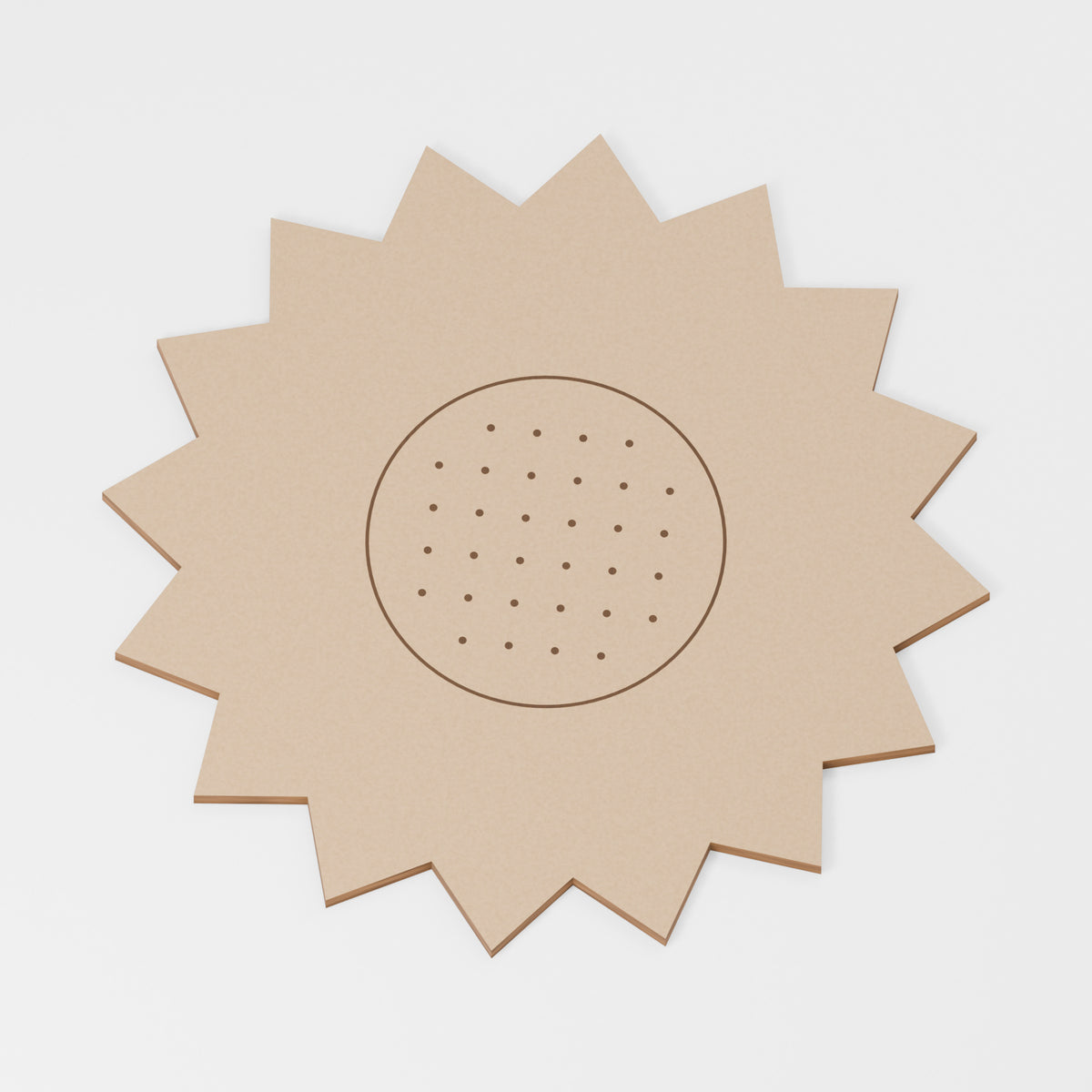 Sunflower Painting Blank — MDF; product visualisation, base set shown for assortments