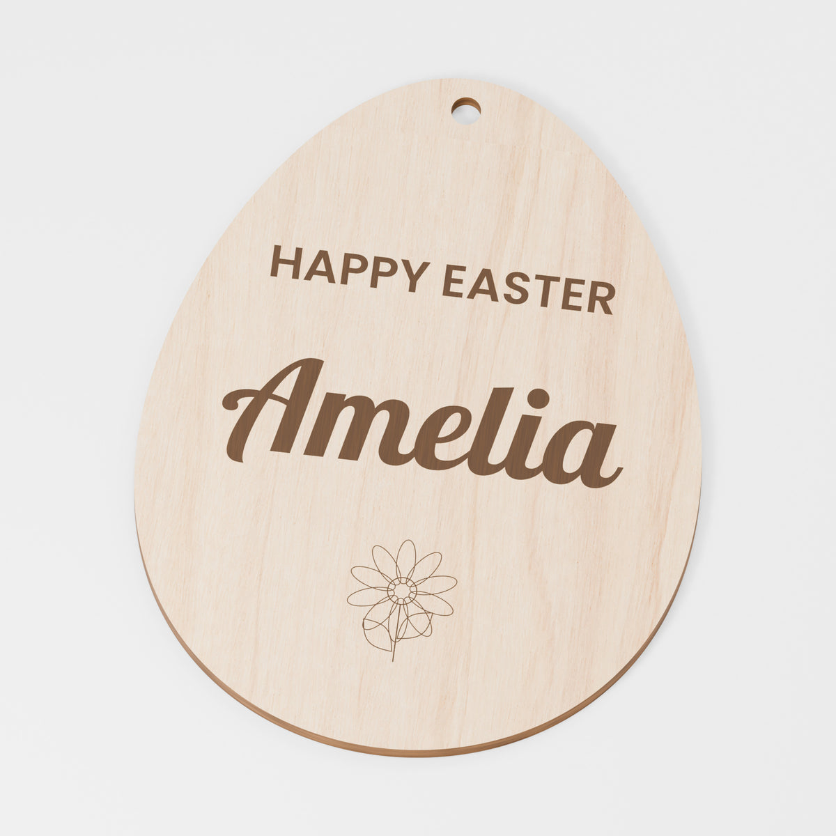 Personalised Easter Basket Tag — Plywood; product visualisation, base set shown for assortments