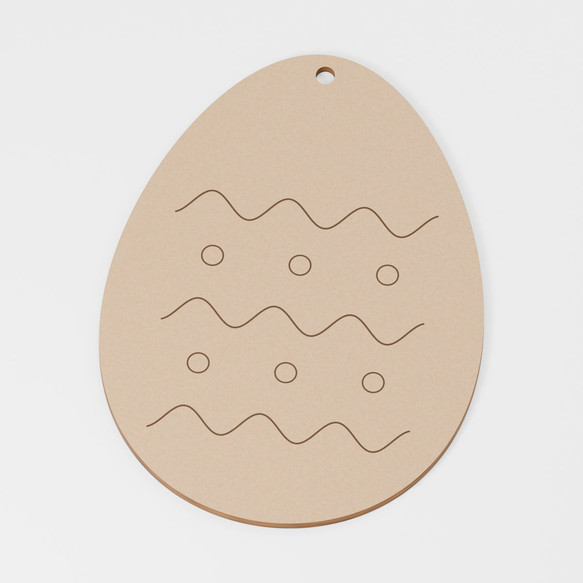 Patterned Easter Egg Blank — MDF; product visualisation, base set shown for assortments