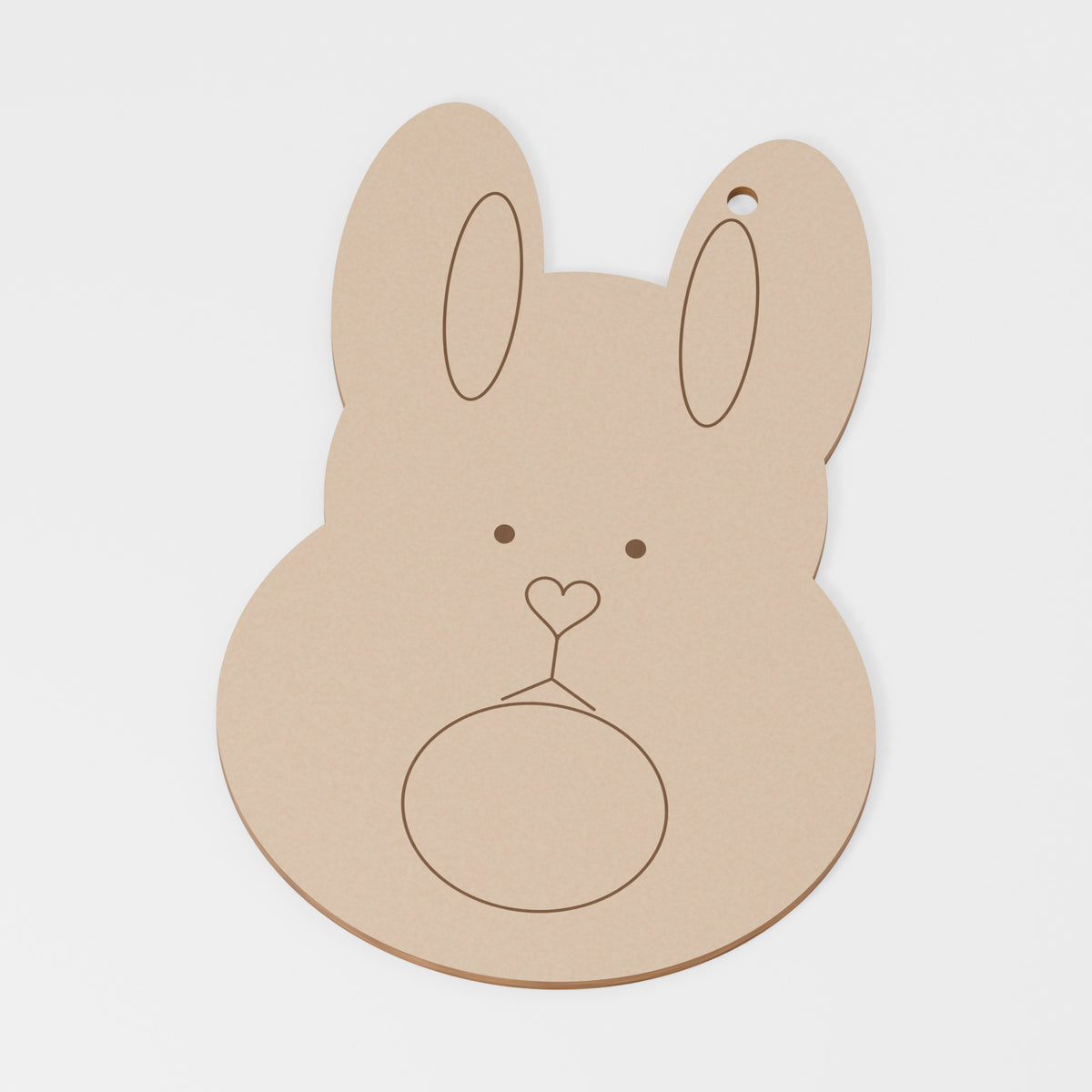 Bunny Painting Blank — MDF; product visualisation, base set shown for assortments