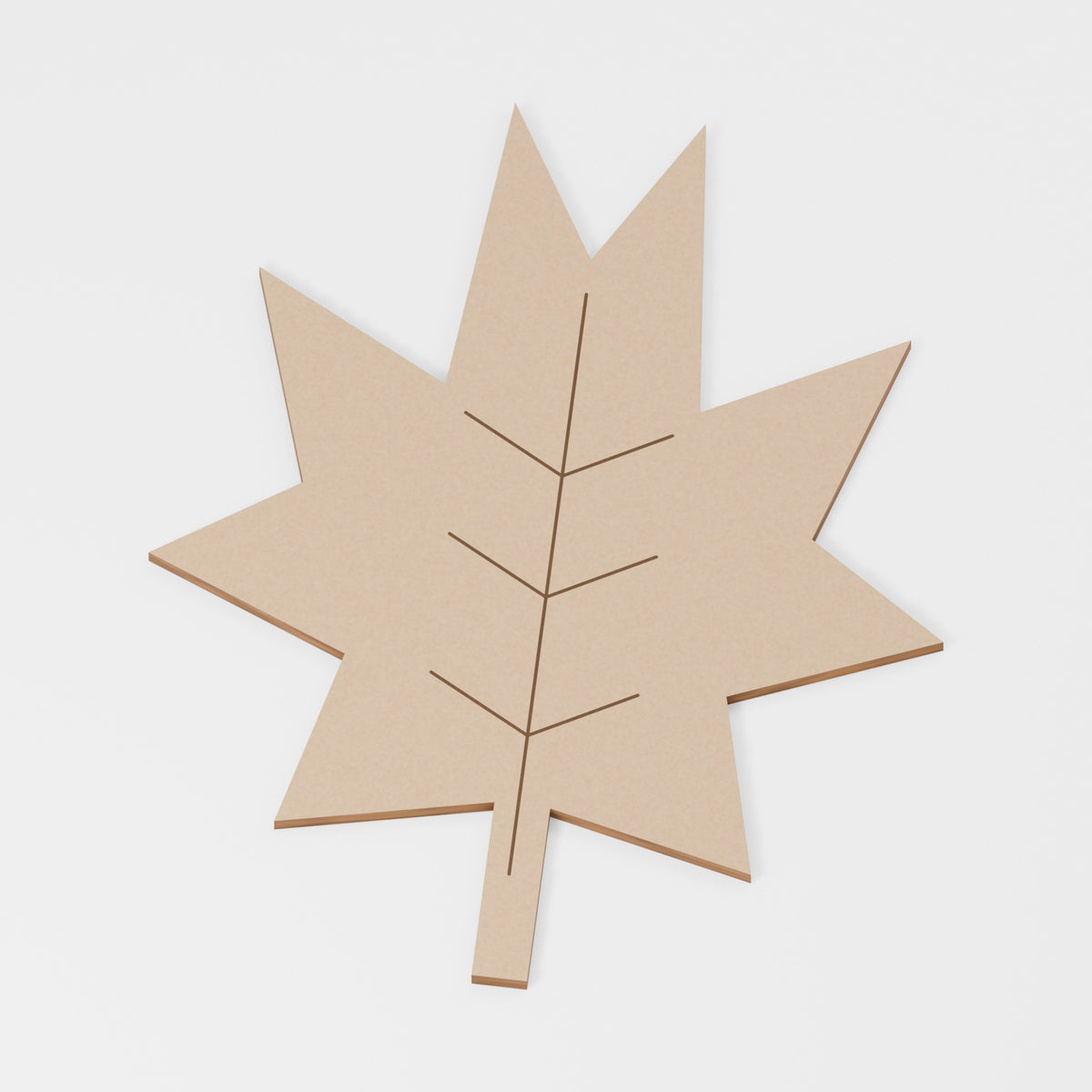 Autumn Leaf Painting Blank — MDF; product visualisation, base set shown for assortments