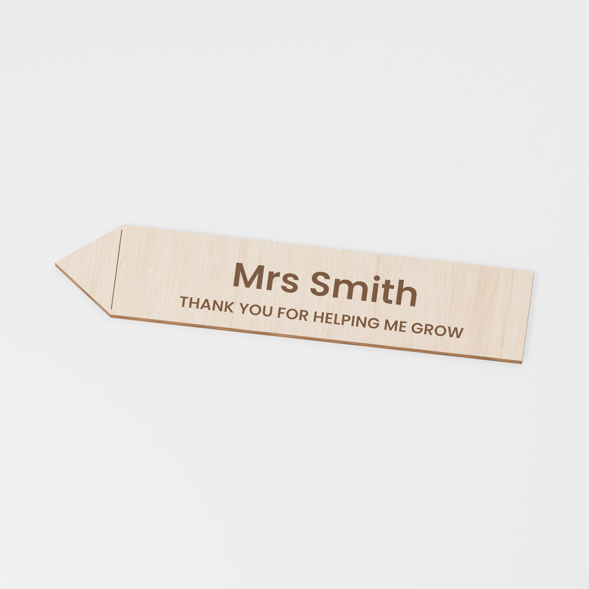 Teacher Pencil Bookmark — Plywood; product visualisation, base set shown for assortments