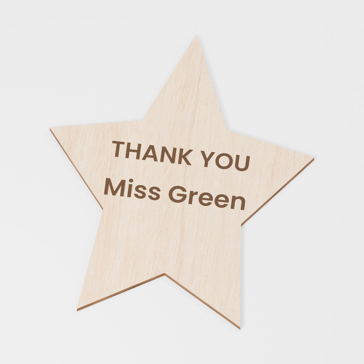 Teaching Assistant Keepsake — Plywood; product visualisation, base set shown for assortments