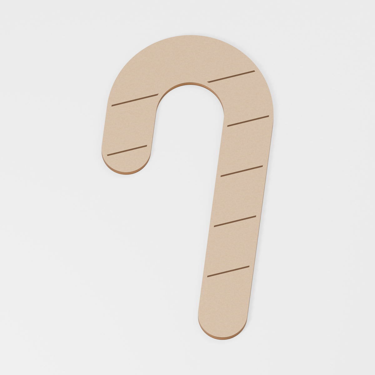 Candy Cane Painting Blank — MDF; product visualisation, base set shown for assortments