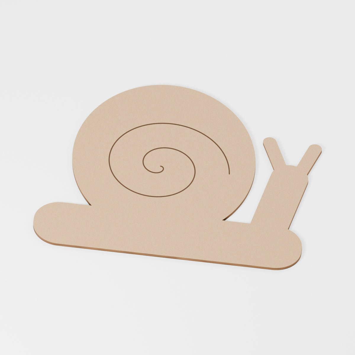 Snail Painting Blank — MDF; product visualisation, base set shown for assortments