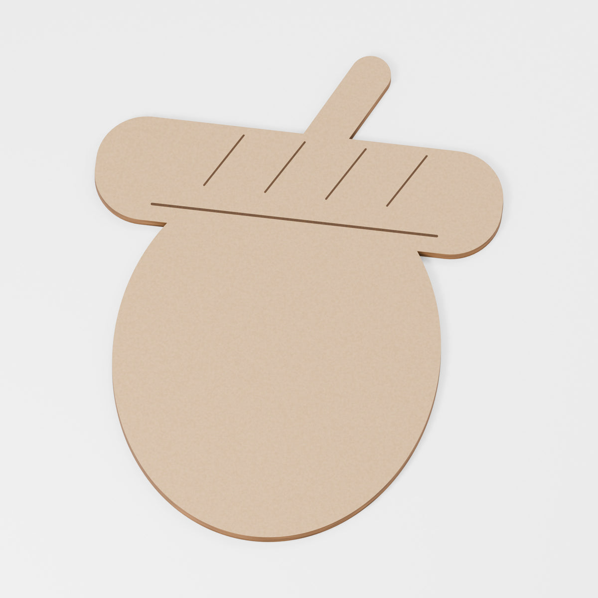 Acorn Painting Blank — MDF; product visualisation, base set shown for assortments