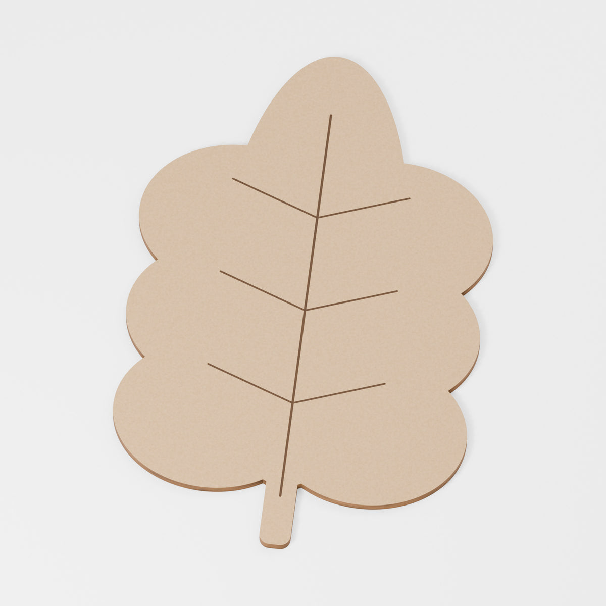 Oak Leaf Painting Blank — MDF; product visualisation, base set shown for assortments