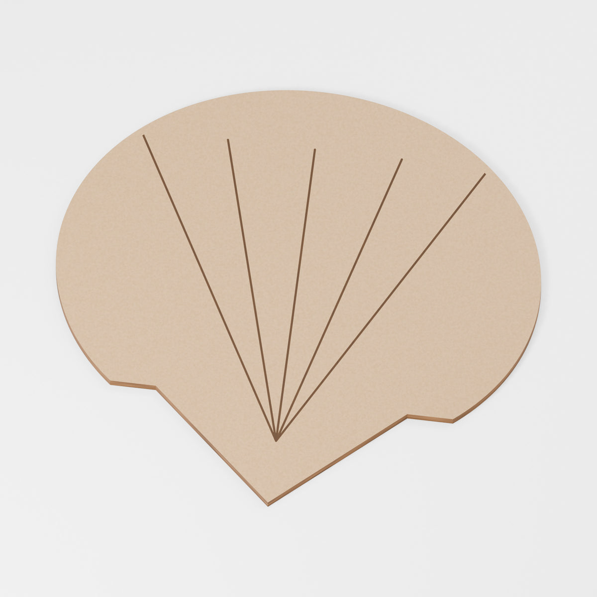Seashell Painting Blank — MDF; product visualisation, base set shown for assortments