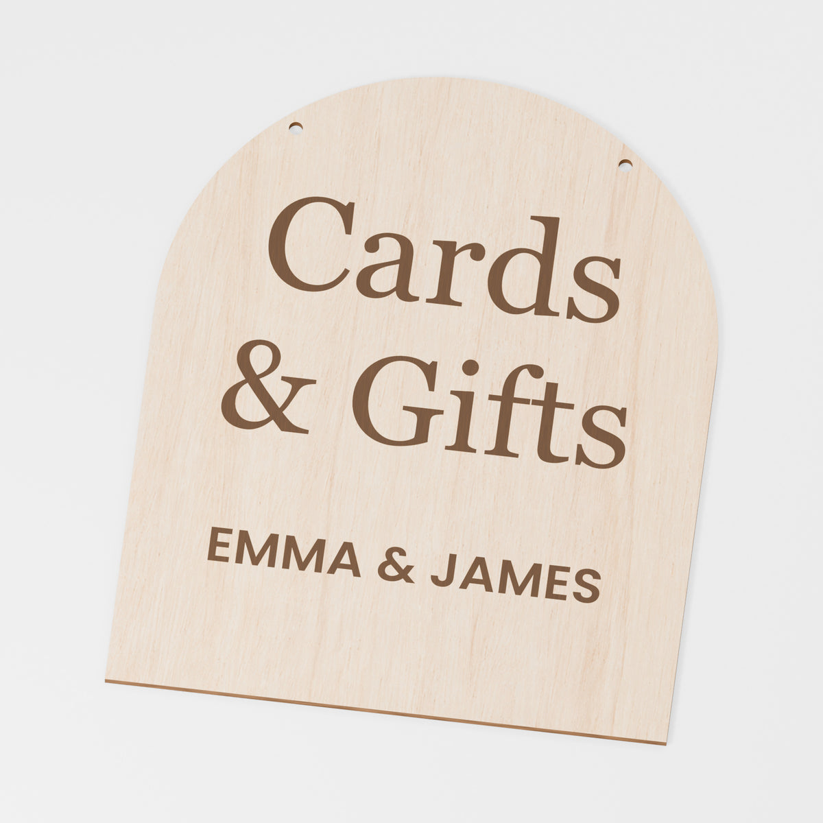 Cards And Gifts Hanging Sign — Plywood; product visualisation, base set shown for assortments