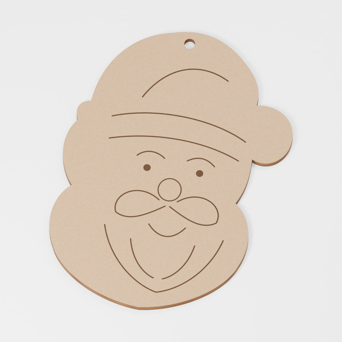 Santa Painting Blank — MDF; product visualisation, base set shown for assortments