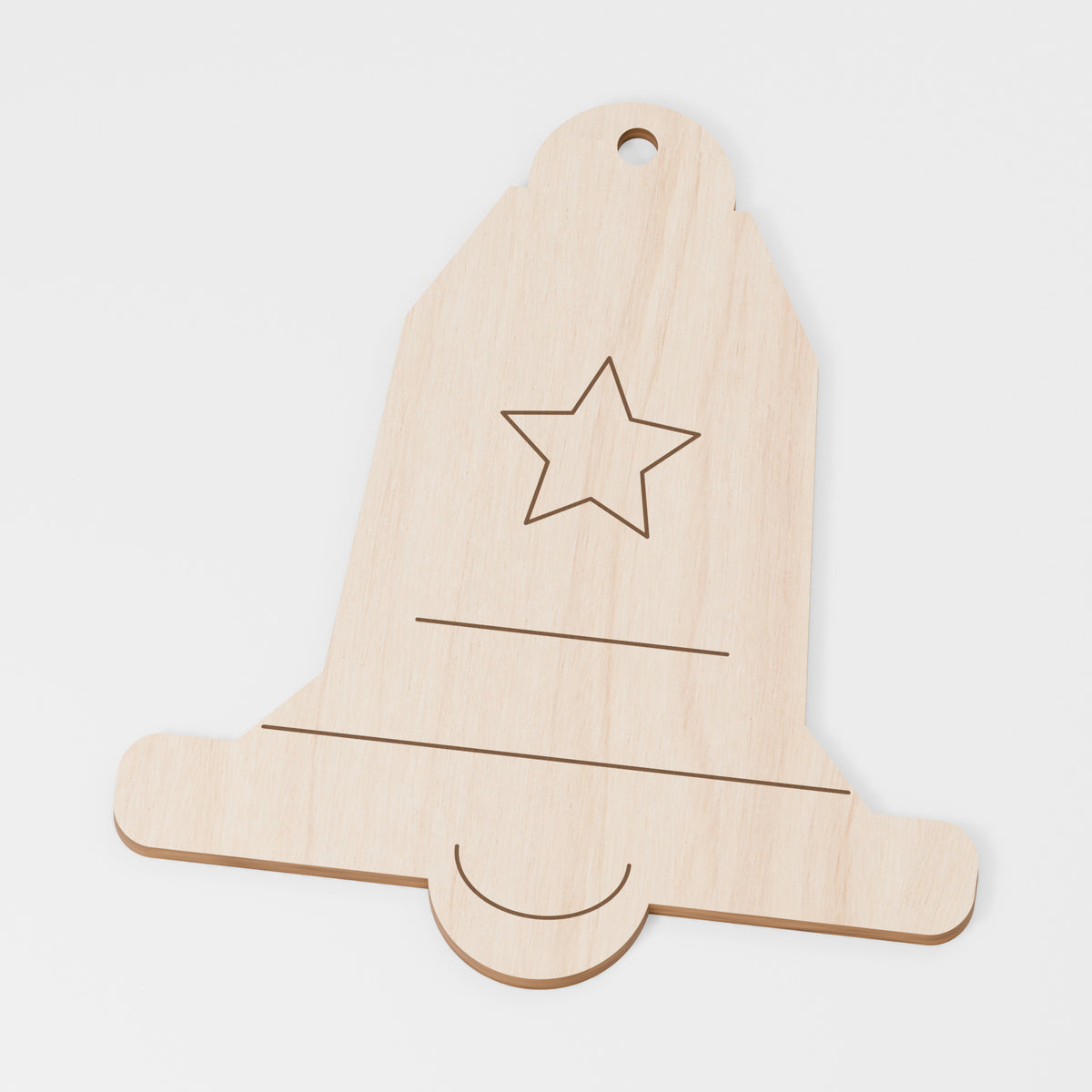 Bell Ornament — Plywood; product visualisation, base set shown for assortments