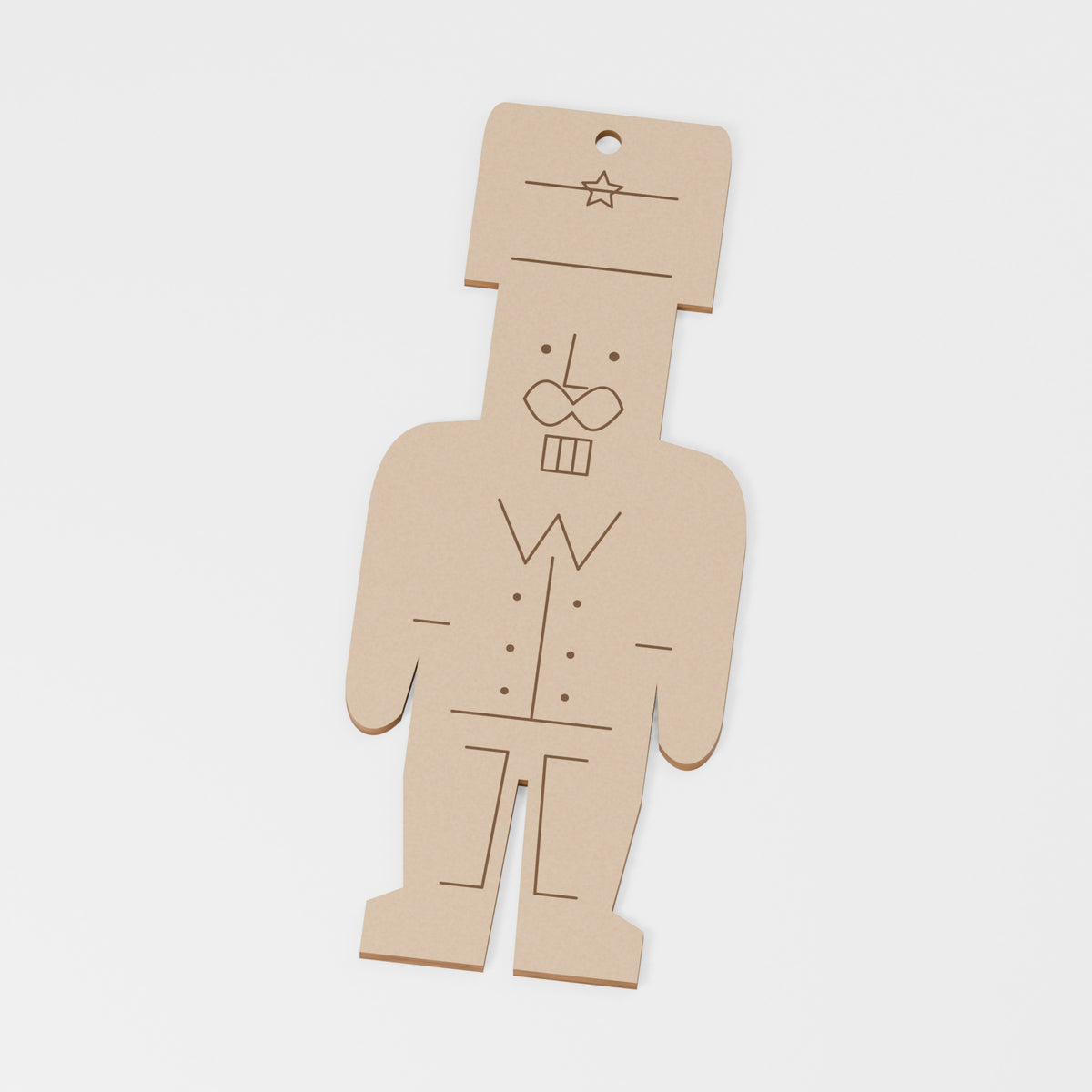 Nutcracker Painting Blank — MDF; product visualisation, base set shown for assortments
