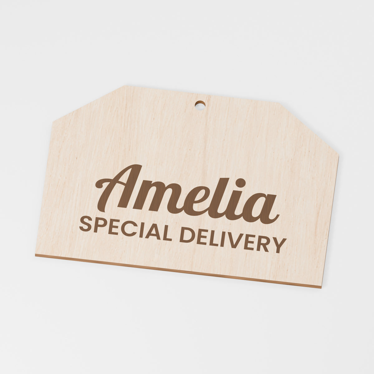 Christmas Sack Tag — Plywood; product visualisation, base set shown for assortments