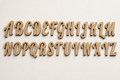 Chunky Script MDF alphabet cutout letters