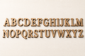 Classic Serif MDF alphabet cutout letters