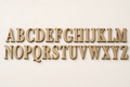 Elegant Serif MDF alphabet cutout letters