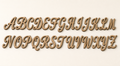 Formal Script MDF alphabet cutout letters