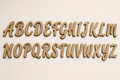 Retro Script MDF alphabet cutout letters